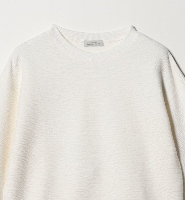 UNITED ARROWS green label relaxing「【WEB限定】＜at ease＞フクレ ジャカード プルオーバー カットソー」|Tシャツ・カットソー|