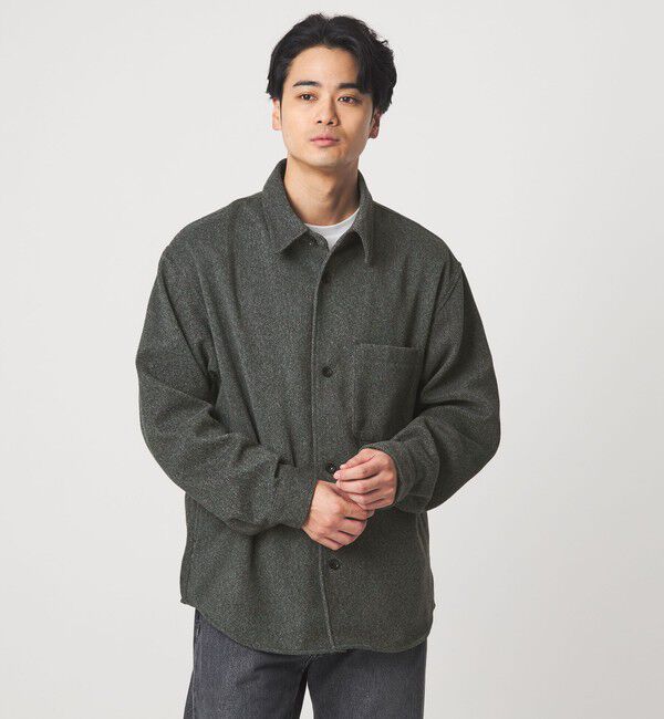 UNITED ARROWS green label relaxing「ツイードライク CPO ジャケット」|シャツ・ブラウス|