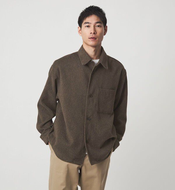 UNITED ARROWS green label relaxing「ツイードライク CPO ジャケット」|シャツ・ブラウス|DK.BROWN