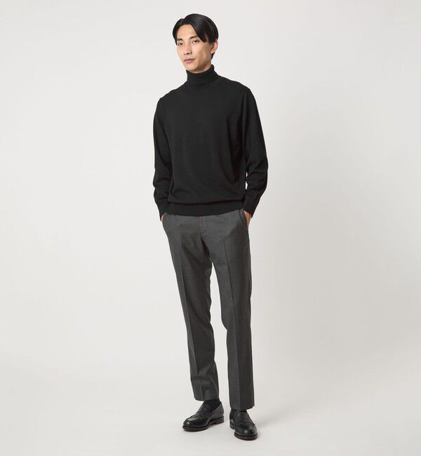 UNITED ARROWS green label relaxing「Super 120&rsquo;s ハイゲージ タートルネック ニット」|ニット・セーター|