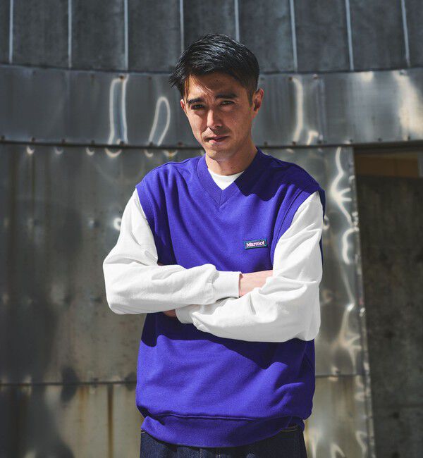 UNITED ARROWS green label relaxing「【別注】＜Marmot＞GLR スタビリティ スウェット ベスト」|ベスト・ジレ|PURPLE