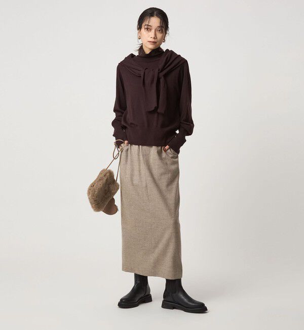 UNITED ARROWS green label relaxing「［size SHORTあり］ライト サキソニー タイト スカート ウォッシャブル」|タイト|