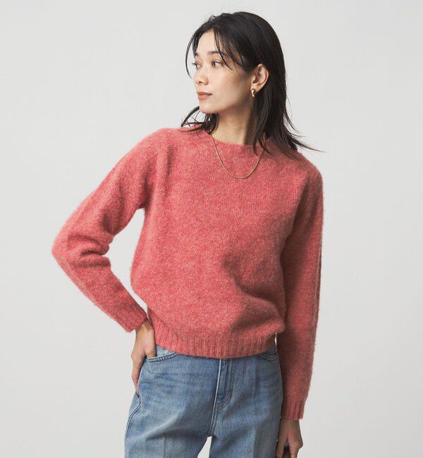 UNITED ARROWS green label relaxing「【別注】＜Harley of Scotland＞ニット プルオーバー」|ニット・セーター|PINK