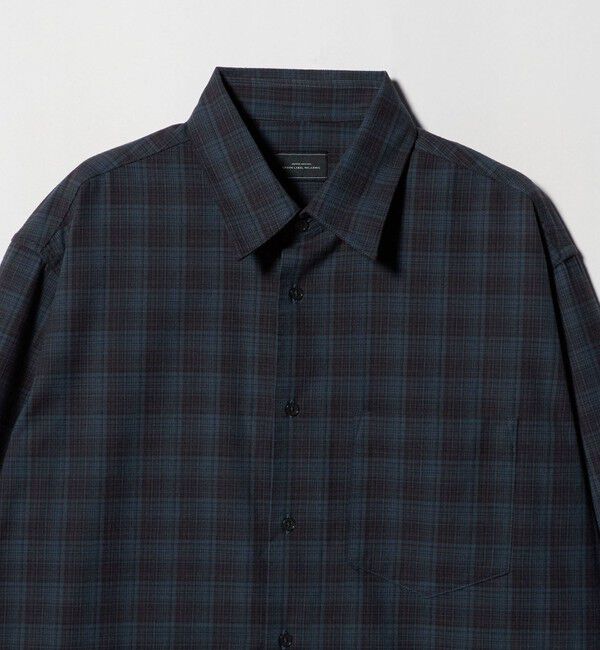 UNITED ARROWS green label relaxing「TRフラノ パターン ジャストルーズ レギュラーカラー シャツ」|シャツ・ブラウス|