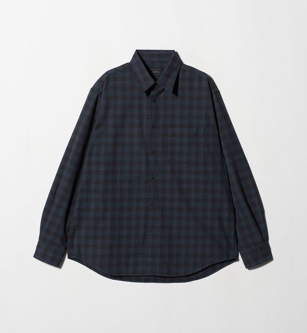 UNITED ARROWS green label relaxing「TRフラノ パターン ジャストルーズ レギュラーカラー シャツ」|シャツ・ブラウス|