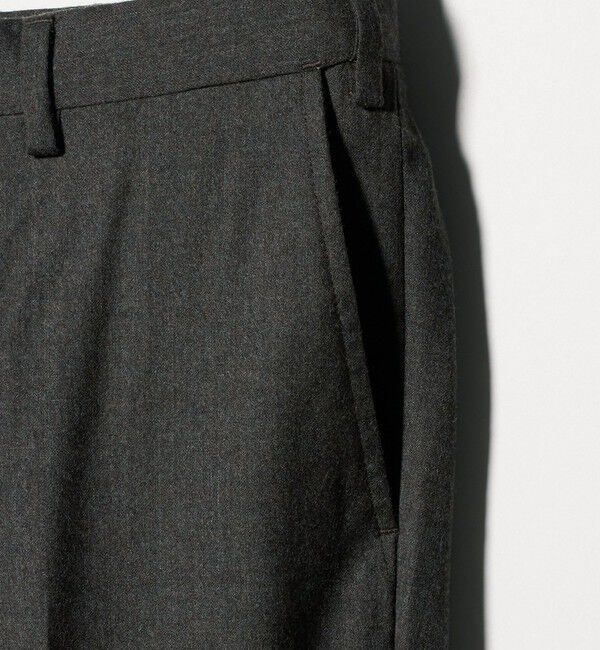 UNITED ARROWS green label relaxing「GLR CLOTH フラノ無地 アジャスター NP スラックス -ストレッチ-」|スラックス|