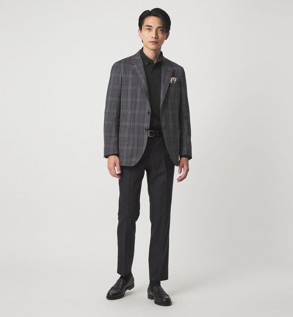 UNITED ARROWS green label relaxing「GLR CLOTH フラノ柄 2B RG ジャケット -ストレッチ-」|テーラードジャケット|