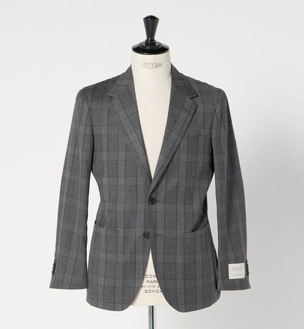 UNITED ARROWS green label relaxing「GLR CLOTH フラノ柄 2B RG ジャケット -ストレッチ-」|テーラードジャケット|