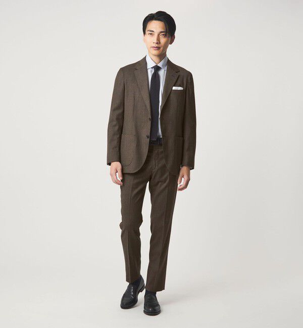 UNITED ARROWS green label relaxing「GLR CLOTH フラノ柄 2B RG ジャケット -ストレッチ-」|テーラードジャケット|