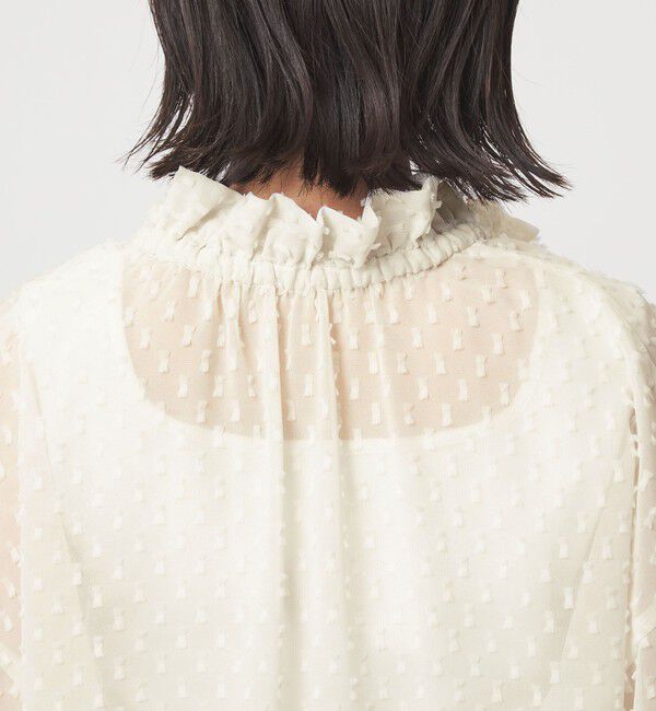 UNITED ARROWS green label relaxing「プチ リボンモチーフ ジャガード ブラウス」|シャツ・ブラウス|