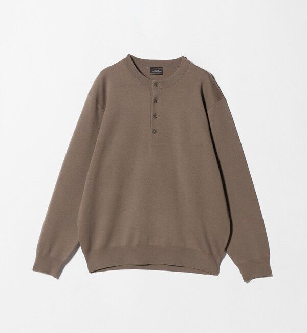 UNITED ARROWS green label relaxing「ダブルフェイス ヘンリーネック ニット」|ニット・セーター|