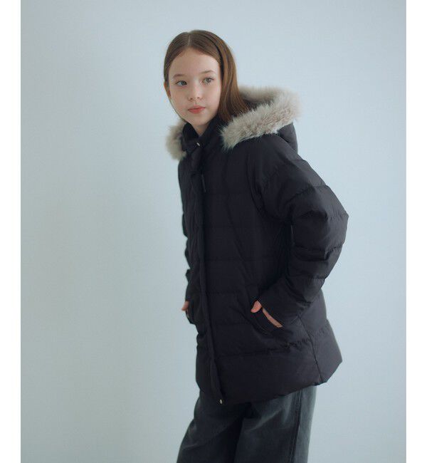 UNITED ARROWS green label relaxing「GIRLSダウンコート / キッズ 140cm-160cm」|ダウン|DK.GRAY