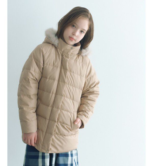 UNITED ARROWS green label relaxing「GIRLSダウンコート / キッズ 140cm-160cm」|ダウン|BEIGE