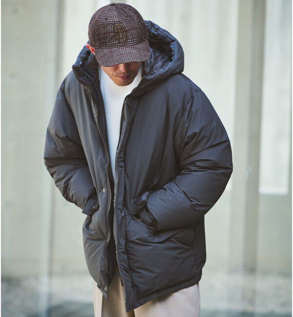 UNITED ARROWS green label relaxing「DICROS フード ダウン ブルゾン -撥水-」|ダウン|DK.GRAY