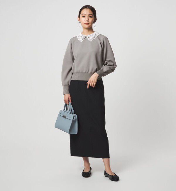 UNITED ARROWS green label relaxing「【WEB限定】エリレース 2WAY ニット プルオーバー ウォッシャブル」|ニット・セーター|