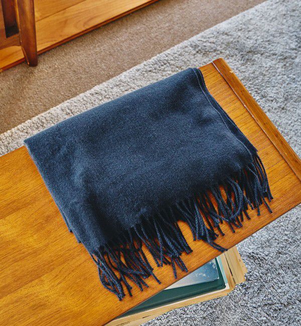 UNITED ARROWS green label relaxing「GLR ソリッド 60 ラージ マフラー」|マフラー|NAVY