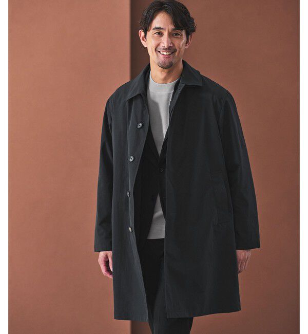 UNITED ARROWS green label relaxing「【WEB限定】JUST fit 3WAY ステンカラーコート -はっ水-」|ステンカラーコート|NAVY