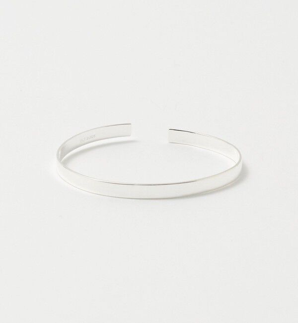 UNITED ARROWS green label relaxing「GLR フラット シルバー バングル」|ブレスレット・バングル|