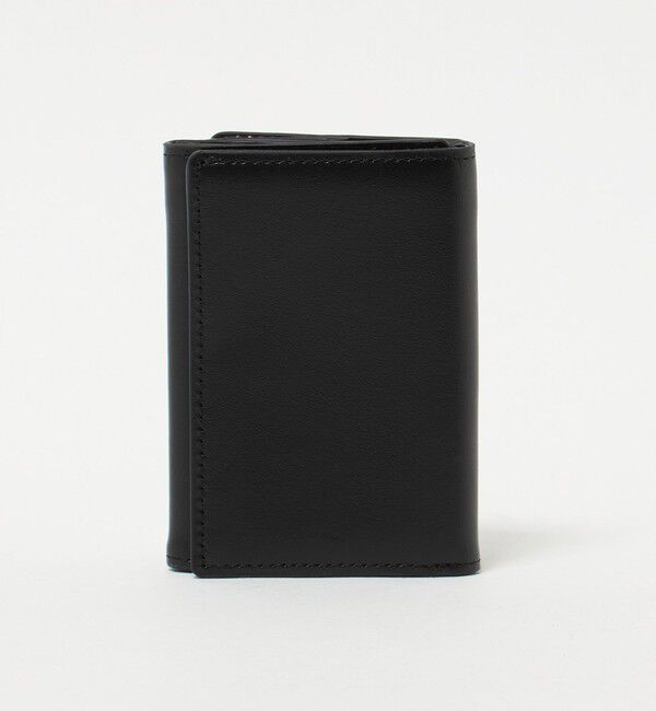 UNITED ARROWS green label relaxing「GLR イタリアンレザー 3つ折り ミニウォレット 財布」|財布|BLACK