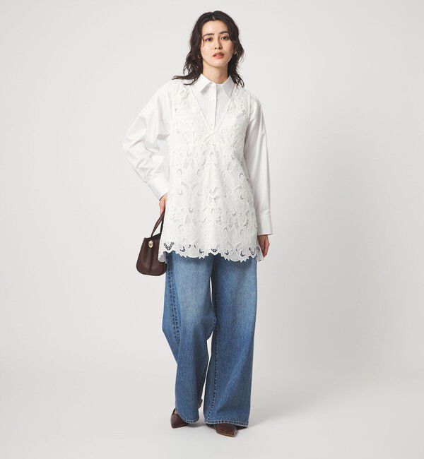 UNITED ARROWS green label relaxing「レース ノースリーブ ブラウス」|シャツ・ブラウス|