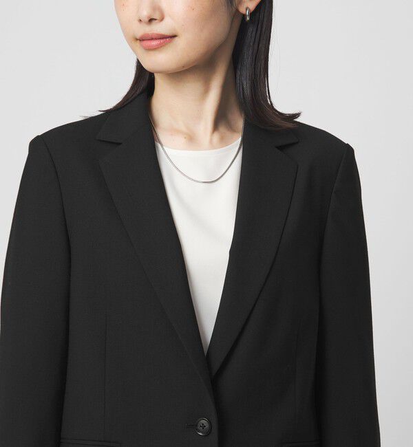 UNITED ARROWS green label relaxing「［size SHORTあり］カチリラ シングル テーラード ジャケット ブラック 」|テーラードジャケット|