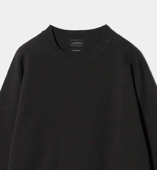 UNITED ARROWS green label relaxing「コットン シルク ミラノリブ クルーネック ニット」|ニット・セーター|