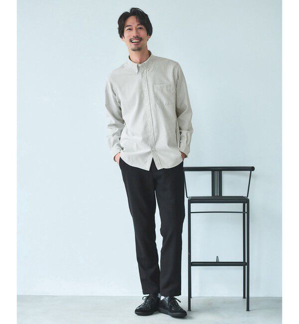 UNITED ARROWS green label relaxing「W/R オックスフォード ボタンダウン 長袖 シャツ」|シャツ・ブラウス|