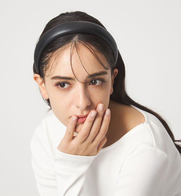 UNITED ARROWS green label relaxing「レザーライク カチューシャ」|カチューシャ|