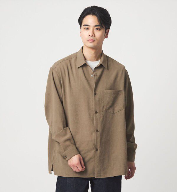 UNITED ARROWS green label relaxing「ワッシャー ポプリン ボックス シャツ」|シャツ・ブラウス|