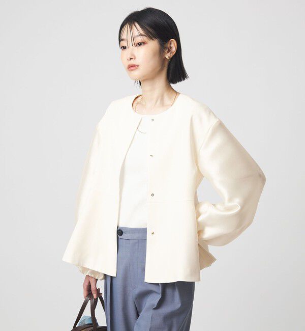 UNITED ARROWS green label relaxing「［size SHORTあり］fleurie(フルリー) フォルム ジャケット 2」|ノーカラージャケット|