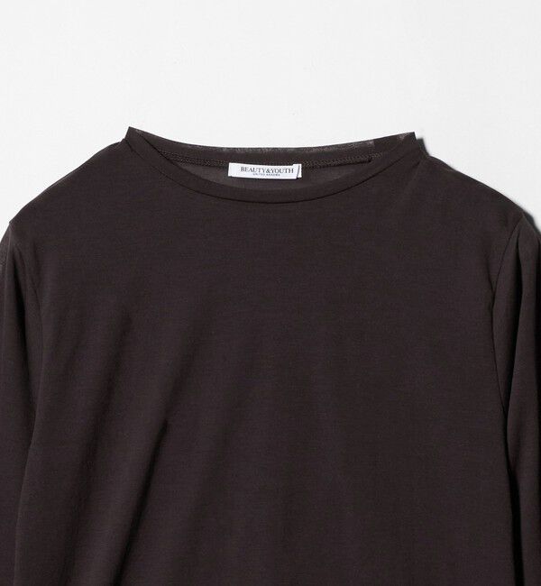 BEAUTY&YOUTH UNITED ARROWS「コットンナイロン天竺 シアー クルーネック Tシャツ」|Tシャツ・カットソー|