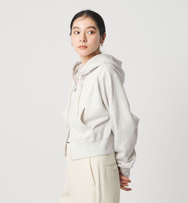 BEAUTY&YOUTH UNITED ARROWS「コットン ショートフロントジップパーカー」|カーディガン|