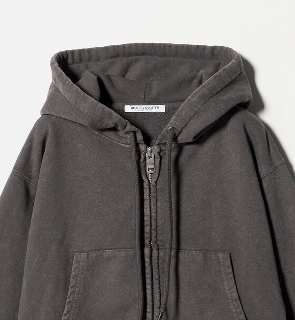 BEAUTY&YOUTH UNITED ARROWS「コットン ショートフロントジップパーカー」|カーディガン|