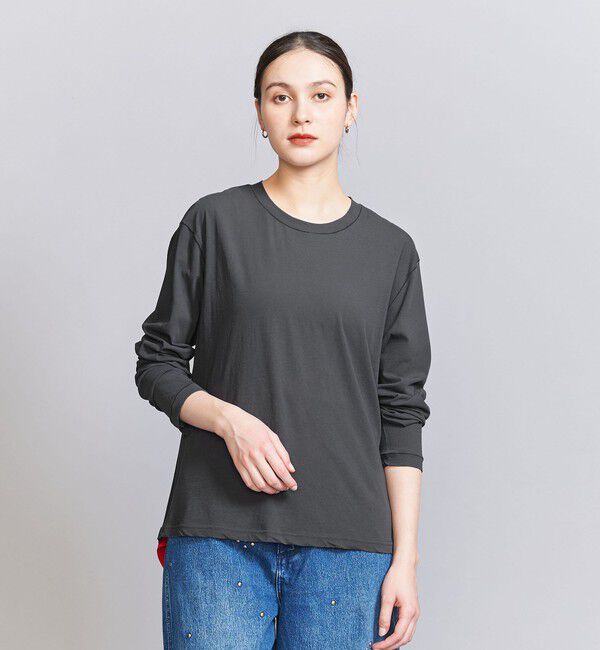 BEAUTY&YOUTH UNITED ARROWS「コットン ルーズ ロングスリーブ Tシャツ」|Tシャツ・カットソー|