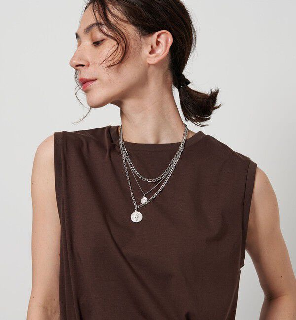 BEAUTY&YOUTH UNITED ARROWS「ミックスチェーン コインネックレス-3WAY-」|ネックレス|