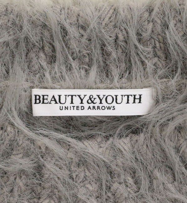 BEAUTY&YOUTH UNITED ARROWS「フェザーヤーン ハーフスリーブ ニットプルオーバー」|ニット・セーター|