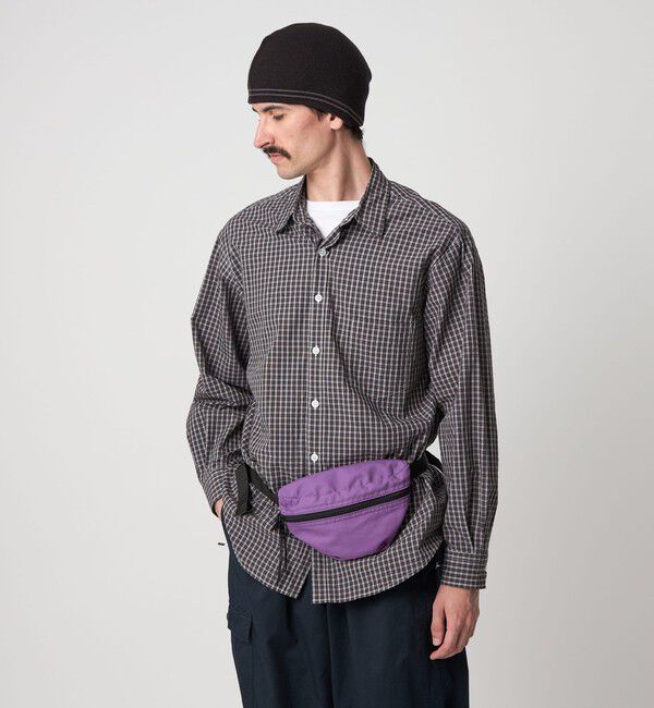 STEVEN ALAN「＜Steven Alan＞ スモーキー チェック リバースシーム シャツ LOOSE」|シャツ・ブラウス|BLACK