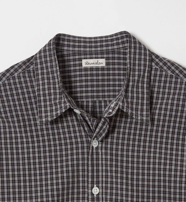 STEVEN ALAN「＜Steven Alan＞ スモーキー チェック リバースシーム シャツ LOOSE」|シャツ・ブラウス|