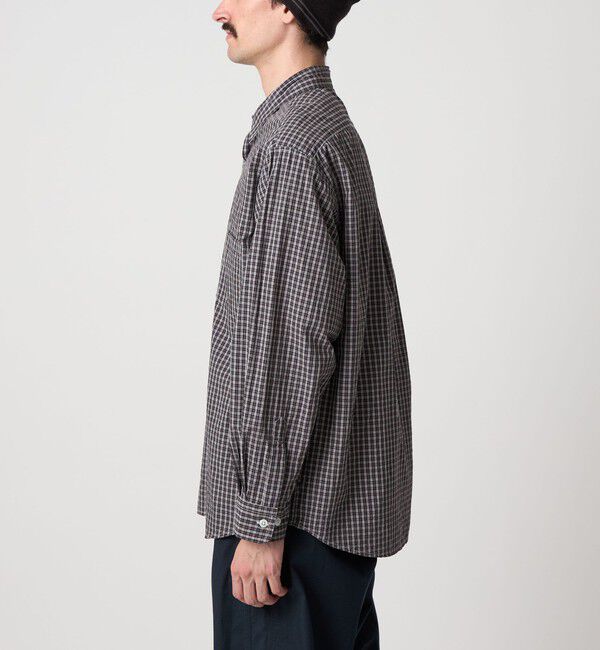 STEVEN ALAN「＜Steven Alan＞ スモーキー チェック リバースシーム シャツ LOOSE」|シャツ・ブラウス|