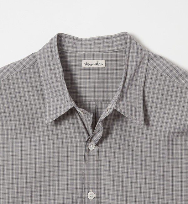 STEVEN ALAN「＜Steven Alan＞ スモーキー チェック リバースシーム シャツ LOOSE」|シャツ・ブラウス|