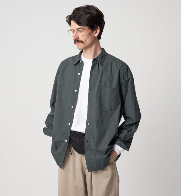 STEVEN ALAN「＜Steven Alan＞ 60 コンパクトヤーン ストライプ レギュラーカラー シャツ NARROW」|シャツ・ブラウス|