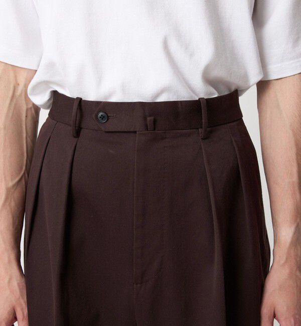 STEVEN ALAN「＜Steven Alan＞ ウエポン ニドム イン ツープリーツ ドレス トラウザーズ」|チノ|