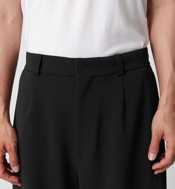 BEAUTY&YOUTH UNITED ARROWS「DUAL PACK 2.0 ワイド オフィサーパンツ -セットアップ対応 ウォッシャブル マルチ機能-」|チノ|