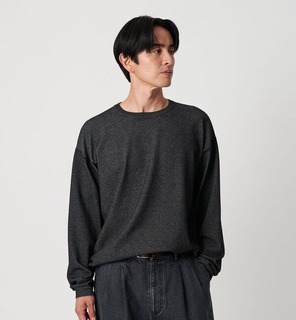 BEAUTY&YOUTH UNITED ARROWS「プレーティング フェード クルーネック ニット 抗菌・防臭機能付き」|ニット・セーター|