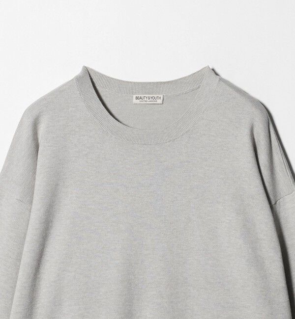 BEAUTY&YOUTH UNITED ARROWS「コットン カシミヤ ブレンド ロングスリーブ Tシャツ」|ニット・セーター|