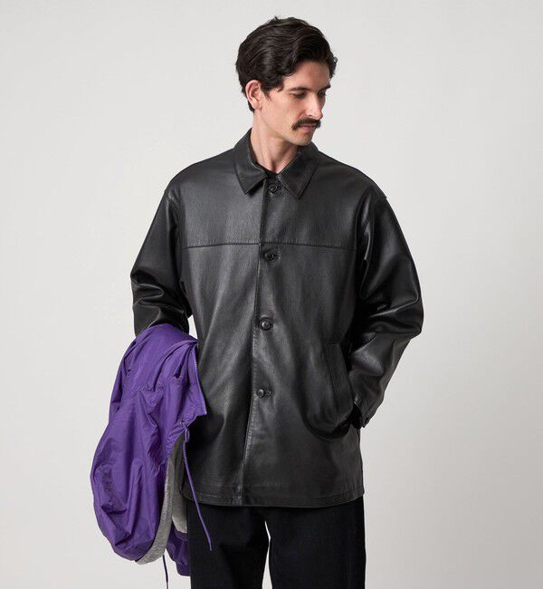 STEVEN ALAN「＜Steven Alan＞ シボ シープレザー カー コート」|その他|