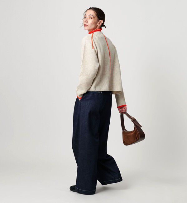 BEAUTY&YOUTH UNITED ARROWS「ネップカラーライン クルーネック ニットプルオーバー」|ニット・セーター|