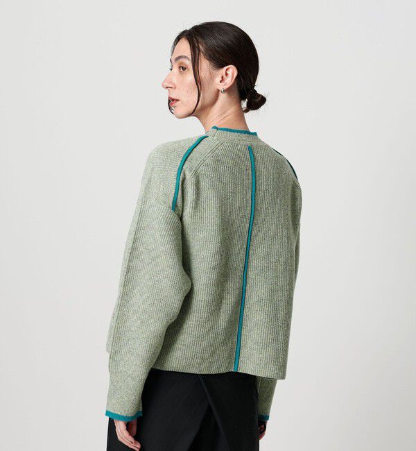 BEAUTY&YOUTH UNITED ARROWS「ネップカラーライン クルーネック ニットプルオーバー」|ニット・セーター|