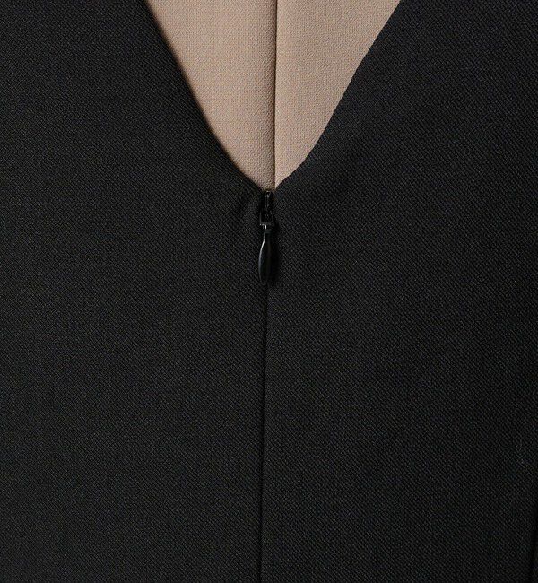 BEAUTY&YOUTH UNITED ARROWS「【WEB限定 Wardrobe DAILY MINIMAL】ウールライクメランジ スクエアネックワンピース ウォッシャブル」|ワンピース|