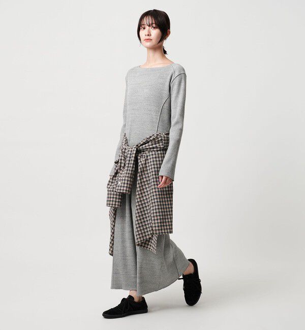 BEAUTY&YOUTH UNITED ARROWS「コットンリブ ワンピース 2WAY」|ワンピース|LT.GRAY